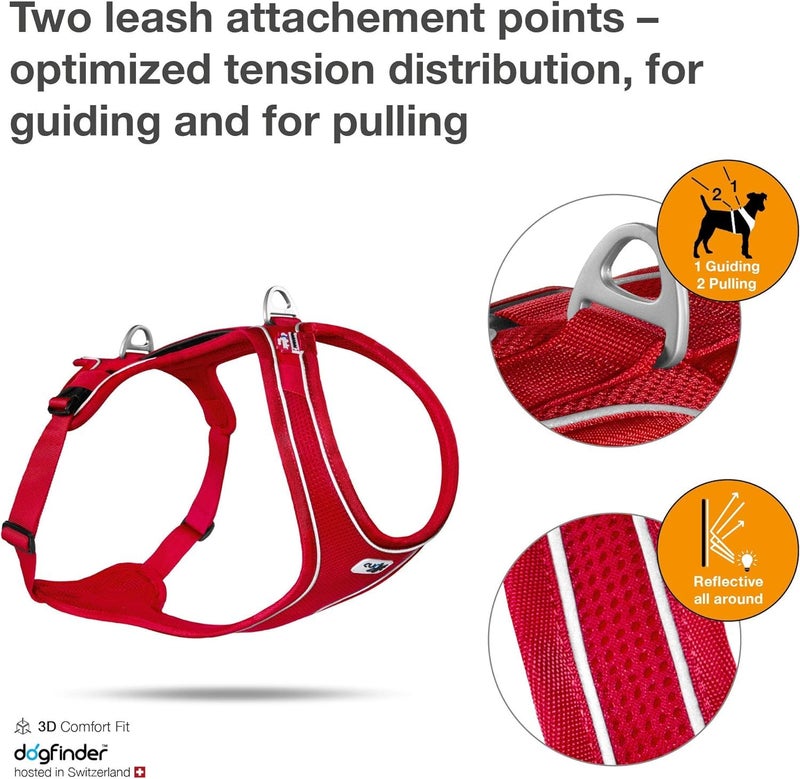 Curli Belka Comfort Harness Red S - Image 3